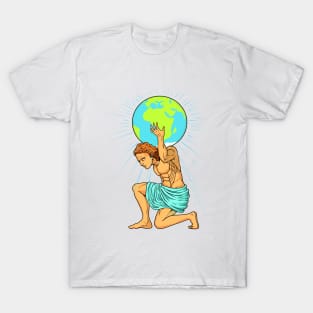 He carries the firmament - Atlas T-Shirt